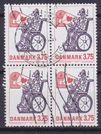 Denmark 1992 Mi. 1040    3.75 Kr Comics Liebesbrief Von Philip Stein Jönssonn 4-Block !! - Blocks & Sheetlets