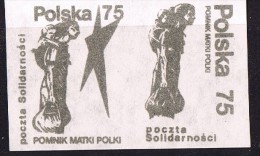 Monument To Polish Mother - Vignette Solidarnosc