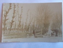 FOTO CARTOLINA -  FANO   I PASSEGGI  - VIAGGIATA NEL 1912 - Fano