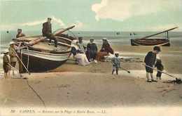 Somme - Ref : A479- Cayeux-sur-mer-bateaux Sur La Plage à Marée Basse -- Carte Bon état - Cayeux Sur Mer