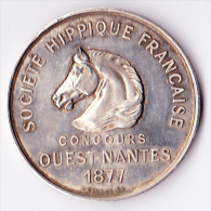 Nantes & Ouest Concours Hippique 1877 Argent - Autres & Non Classés