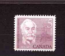 CANADA 1962 C. S. Gzowski Yvert Cat N° 333  Absolutely Perfect  MNH ** - Unused Stamps