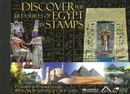 Egypt - 2004 - ( Treasures Of Egypt Booklet ) - Pharaohs - C.V. 50 US$ -- 22 Pages Include The Gold Stamp .. - Egyptologie