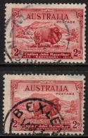 Australia Scott 147 - SG150/150a, 1934 Death Centenary Of Captain John MacArthur 2d Types A & B  Used - Used Stamps