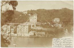 Portofino ( Genova ) Fotocartolina Antica Tinta Seppia. Spedita 1900 - Genova (Genua)