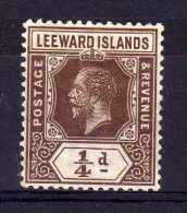 Leeward Islands - 1912 - ¼d Definitive - MH - Leeward  Islands