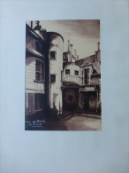 Honoré De BALZAC, Son Hôtel Rue Fortunée, Par A. VERNIER,  Peinte Au STALAG II B Hammerstein 1941 ; Ref 610 - Waterverf