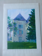 Honoré De BALZAC, Château De Saché,  Peinte Au STALAG II B Hammerstein 1941 ; Ref 616 - Gouaches