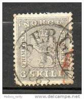 NORVEGE    1863   (o)   Y&T N°7 - Gebruikt