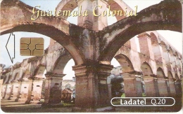 TARJETA DE GUATEMALA DEL TEMPLO Y CONVENTO DE SANTA CLARA - Guatemala