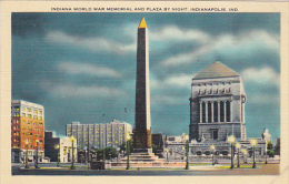 Indiana World War Memorial And Plaza By Night Indianapolis Indiana - Kriegerdenkmal