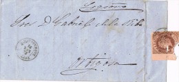 4230. Carta Entera ALBURQUERQUE (Badajoz) 1863 A Ortigosa (Logroño) - Briefe U. Dokumente