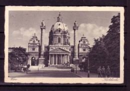 AK WIEN - Karlskirche Karte Gel. 1941. - Kirchen