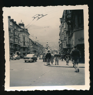 Photo Originale (Août 1955) : INNSBRUCK, Maria-Theresien Strasse (Autriche) Voiture, Automobile - Innsbruck