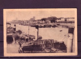 AK Magdeburg: Blick Auf Elbe Und Stadt Von Osten Karte Gel.1949 - Magdeburg