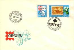 HUNGARY-1978. FDC Stamp With Label - CAPEX ´78 (Flower Trillium) MNH!  Mi:3293 - FDC