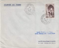 Journée Du Timbre 1953 Casablanca - Storia Postale