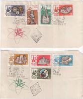 Lot De 2 Enveloppes Bruxelles 1958 Hongrie 17 04 1958 - 1958 – Brussel (België)