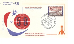 Exposition De Bruxelles -1958 ( FDC De La Journée Des Pays-Bas à Voir) - 1958 – Bruselas (Bélgica)