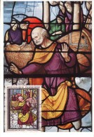 Carte  Maximum  1er  Jour   FRANCE   Vitrail   Eglise  Ste  FOY   CONCHES   EN  OUCHE   1963 - Vidrios Y Vitrales