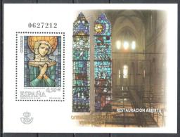 Spain 2002 Art Stained Glass Window Mi Bl.114 MNH (**) - Blocs & Feuillets