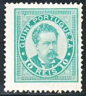 !										■■■■■ds■■ Guinea 1886 AF#25a (*) King Luiz 10 Réis 13.5 (x0015) - Portuguese Guinea