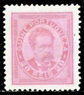 !										■■■■■ds■■ Guinea 1886 AF#26 * King Luiz 20 Réis 12.5 Mint CV €26,00 (x2961) - Guinée Portugaise