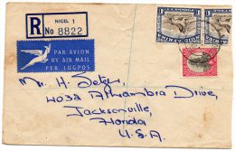 South Africa 1952 Registered Cover Mailed To USA - Storia Postale