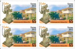 2012.11 CUBA 2012 MNH 35 ANIV DEFENSA CIVIL. BLOCK 4 - Nuevos