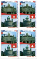 2012.24 CUBA 2012 MNH FRIENDSHIP SWITZERLAND. AMISTAD SUIZA.BLOCK 4 - Unused Stamps