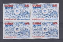 2012.31 CUBA 2012 MNH CENSO DE POBLACION. CENSUS OF POPULATION. BLOCK 4 - Neufs