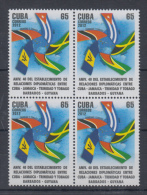 2012.33 CUBA 2012 MNH FRIENDSHIP JAMAICA TRINIDAD TOBAGO BARBADOS GUYANA BLOCK 4 - Ongebruikt