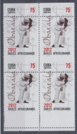 2012.48 CUBA 2012 MNH PERFORATION ERROR. SANTERIA. OBBATALA. OBATALA. BLOCK 4 - Non Dentelés, épreuves & Variétés