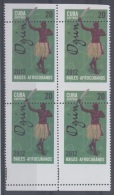 2012.50 CUBA 2012 MNH PERFORATION ERROR. SANTERIA. OGGUN. BLOCK 4 - Ongetande, Proeven & Plaatfouten