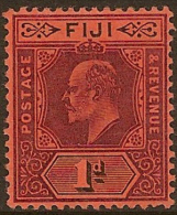 FIJI 1903 1d KEVII SG 105 HM YY232 - Fidschi-Inseln (...-1970)