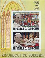 BURUNDI 1969 POPE PAUL VI / RELIGION S/S SC# B45 IMPERF SCARCE MNH (4D0228) - Ungebraucht