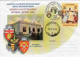 Romania / Special Cover With Special Cancellation / Botosani - Bistrita - Sibiu - Buste