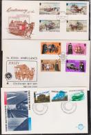 ILE DE MAN+JERSEY+PAYS BAS  FDC  TRANSPORTS    Réf  4158 - Andere & Zonder Classificatie