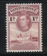 R701 - GOLD COAST , Giorgio VI 1 Pence Dent 12  *  Mint - Costa De Oro (...-1957)