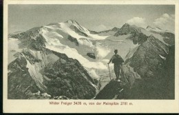Wilder Freiger 3426 M Von Der Mainspitze 2781 M Wanderer Nürnbergerhütte Stubai 30er - Neustift Im Stubaital