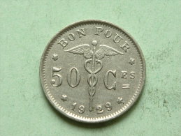 1929 FR - 50 CENT / KM 87 / Morin 416 ( For Grade, Please See Photo ) ! - 50 Centimes