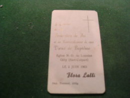 A-5-2-1016 Souvenir Communion Flora Lalli Gilly Sart Culpart 1963 - Communion