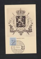 Belgien Karte 1951 Exposition Philatelique Belgo-Suisse - Lettres & Documents