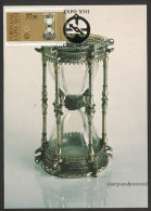 Portugal Sablier XVI Siècle Expo XVII Carte Maximum 1983 Hourglass XVI Century 1983 Maxicard - Relojería