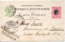 BRESIL ENTIER POSTAL POUR L'ALLEMAGNE 1902 - Ganzsachen