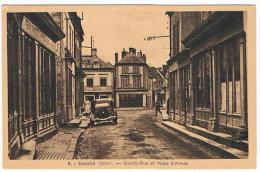 Carte Postale Ancienne Ecouché - Grande Rue Et Place D'Armes - Ecouche