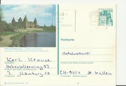 GERMANY 1977    -  PRE-STAMPED POSTALCARD OF 40 PF – ASCHAFFENBURG ADDR TO SWITZERLAND  POSTM HAMBURG MAR 28 1977 RE823 - Aschaffenburg