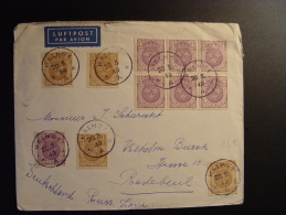 1949 MALMÖ Pour RADEBEUL WILHELM BUSCH STRASSE RUSSISCHE ZONE  SWEDEN SUEDE SCHWEDEN PAR AVION LUFTPOST - Covers & Documents