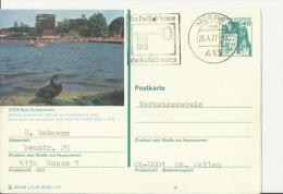 GERMANY 1977    -  PRE-STAMPED POSTALCARD OF 40 PF – BAD ZWISCHENAHN  ADDR TO SWITZERLAND  POSTM MOERS  APR 26,1977 RE82 - Bad Zwischenahn