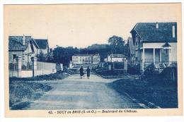 Carte Postale Ancienne Sucy En Brie - Boulevard Du Château - Sucy En Brie